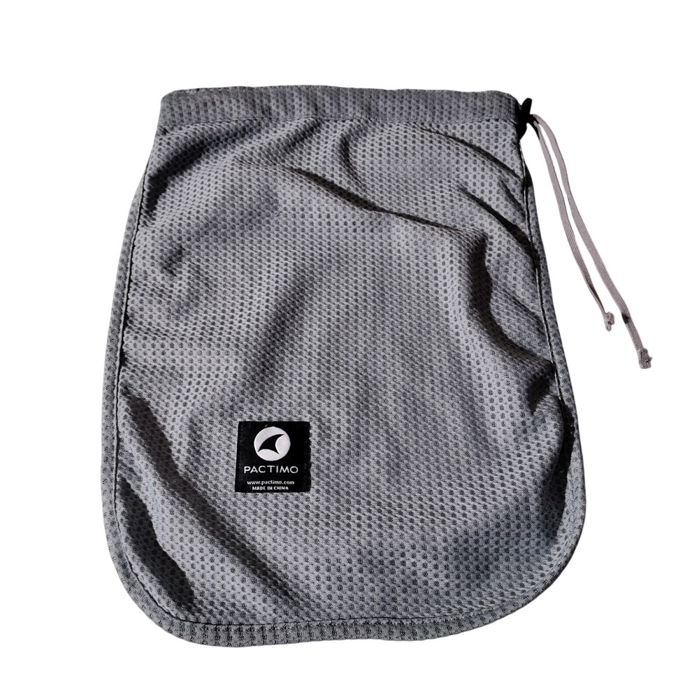 Pactimo Mesh Bag Bluish Gray Approximately 10" x 14" with Drawstring